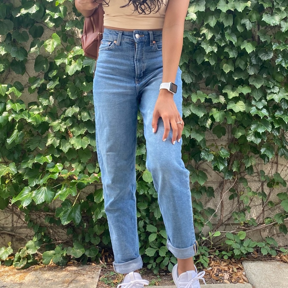 H&M Divided High Waisted Mom Jeans